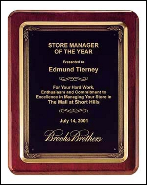 Bronze Plated Frame Plaque (10 1/2"x13")